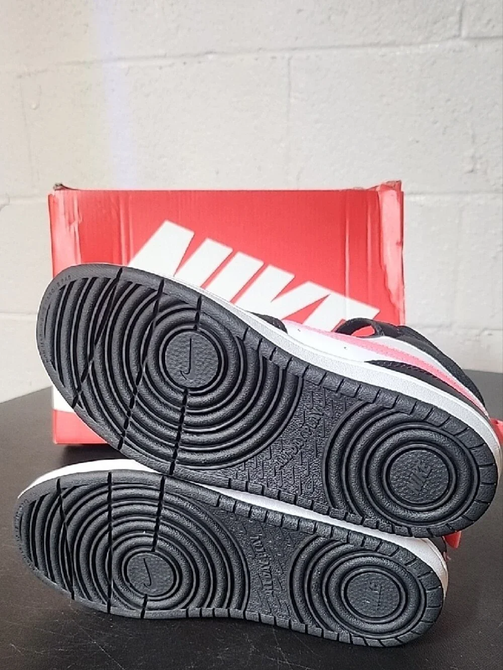 Nike Court Borough Mid 2 Black, White & Pink High-Top Sneakers
